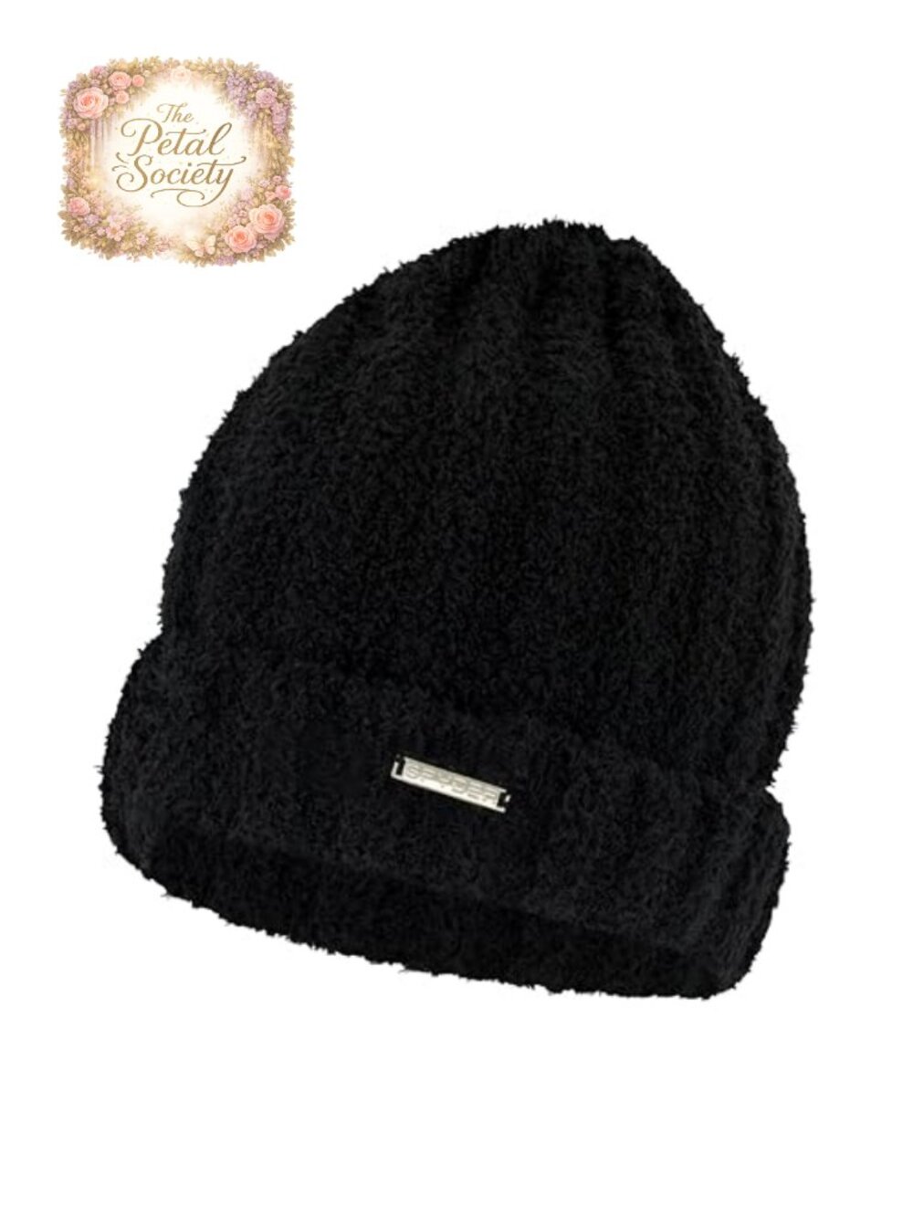 Spyder Fuzzy Knit Ribbed Cuff Beanie Warm Winter Hat